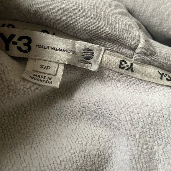 Y-3 Yoji Yamamoto Track Jacket with hoodies gray color Size S/P Small - Picture 11 of 14